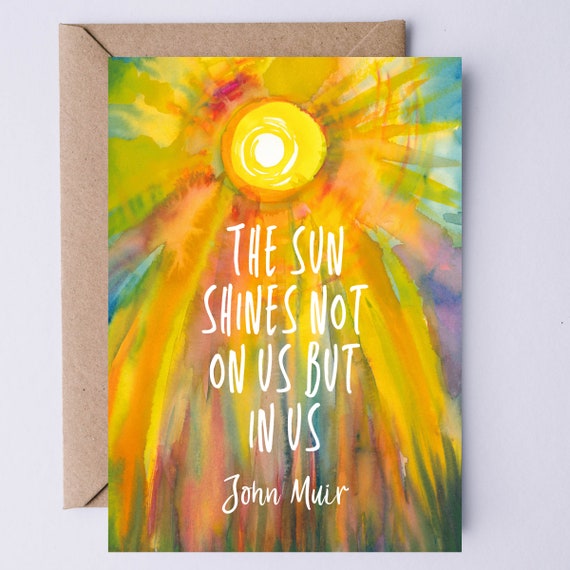 John Muir Quote Art Print, Nature Birthday Gift