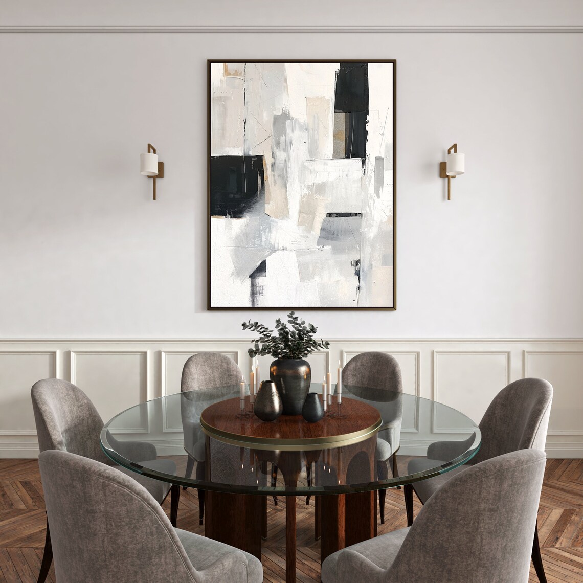 Abstract Wall Art, Minimalist Neutral Art Print - Image 3