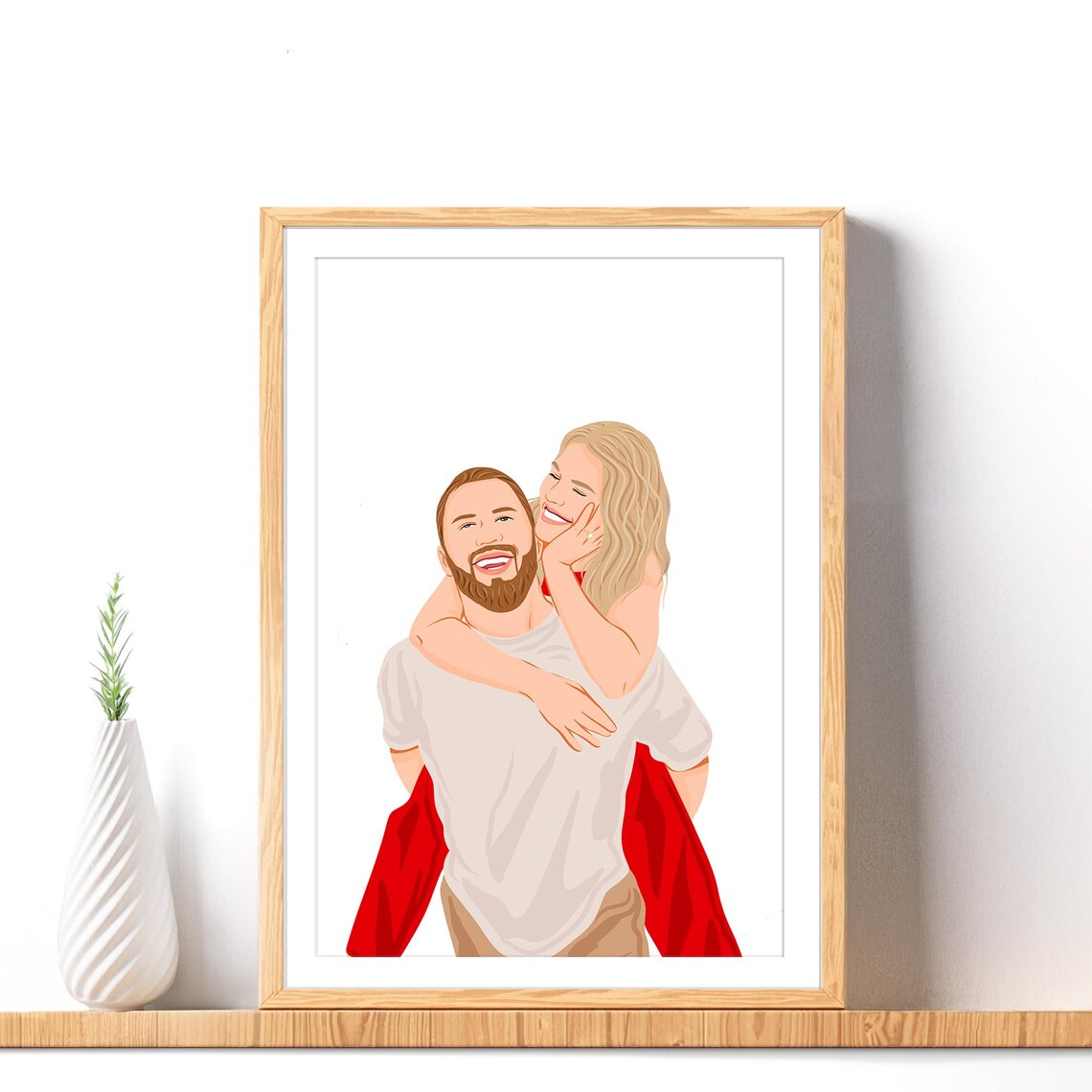 Custom Faceless Portrait From Photo, Art Print - Image 3