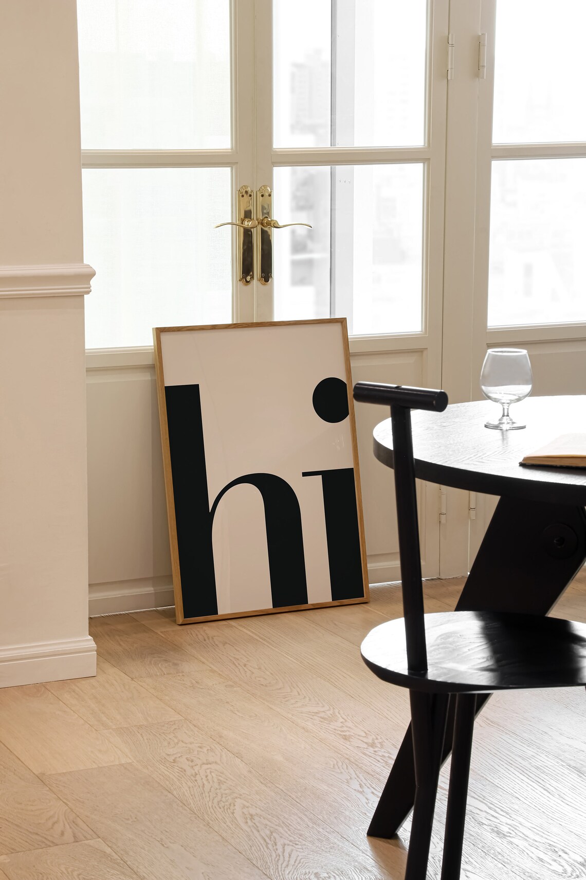 Hi Poster, Minimalist Typography Entryway Print - Image 2
