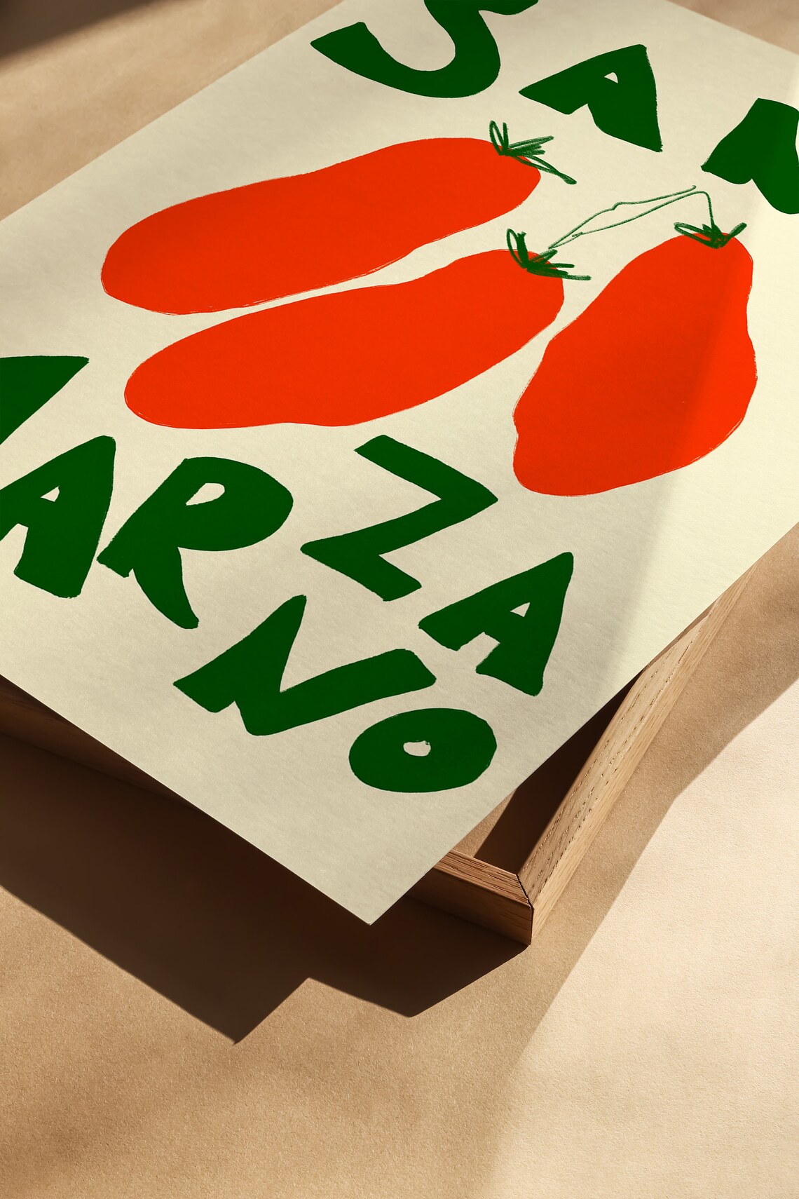 San Marzano Tomatoes, Retro Italian Food Art Print - Image 3
