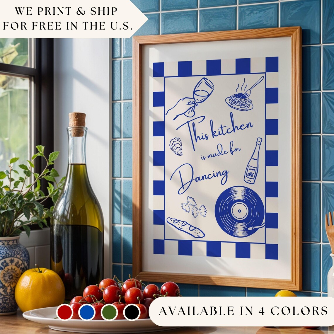 This Kitchen Is Made For Dancing, Vintage Poster
