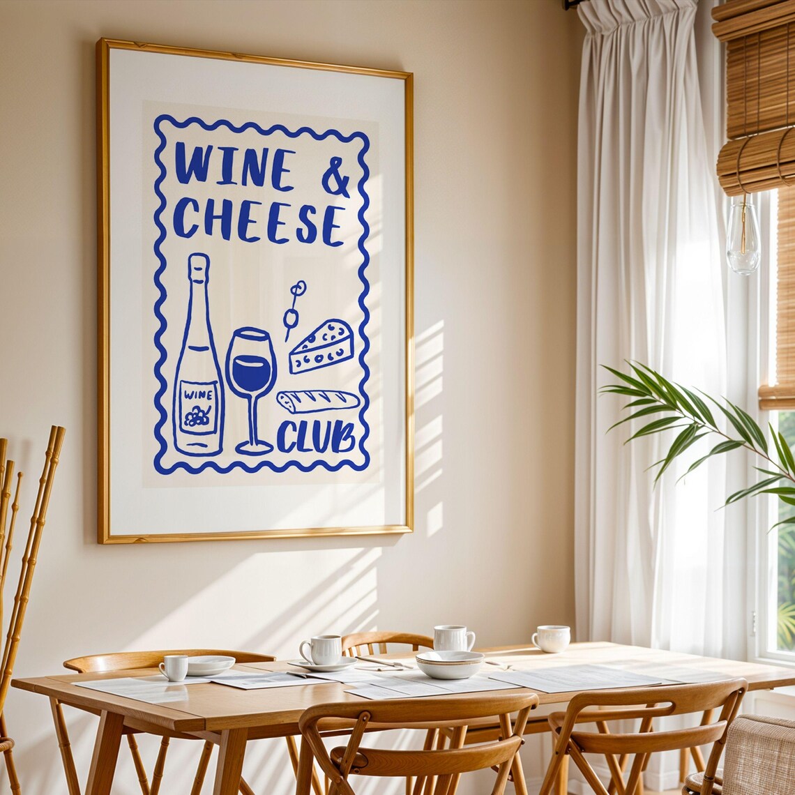 Wine Print, Kitchen Decor Wall Art Print - Image 3