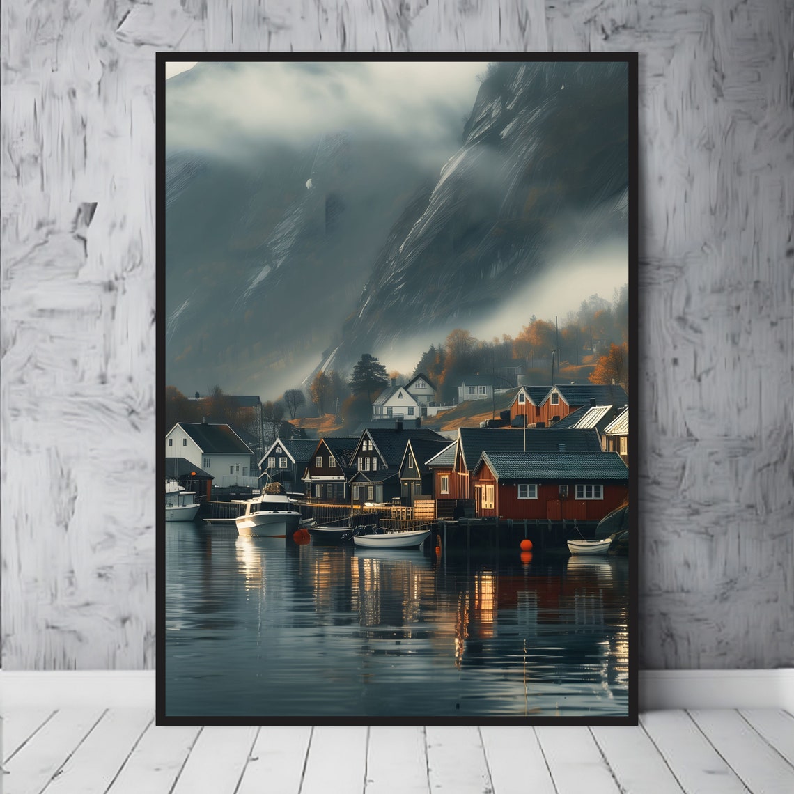 Mountain Art Poster Abstract Landscape Decor For Modern Nature Lovers Unique Gift Home Accent - Image 3