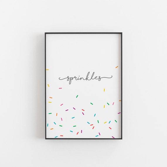 Sprinkles Confetti Pastel Nursery Art Print