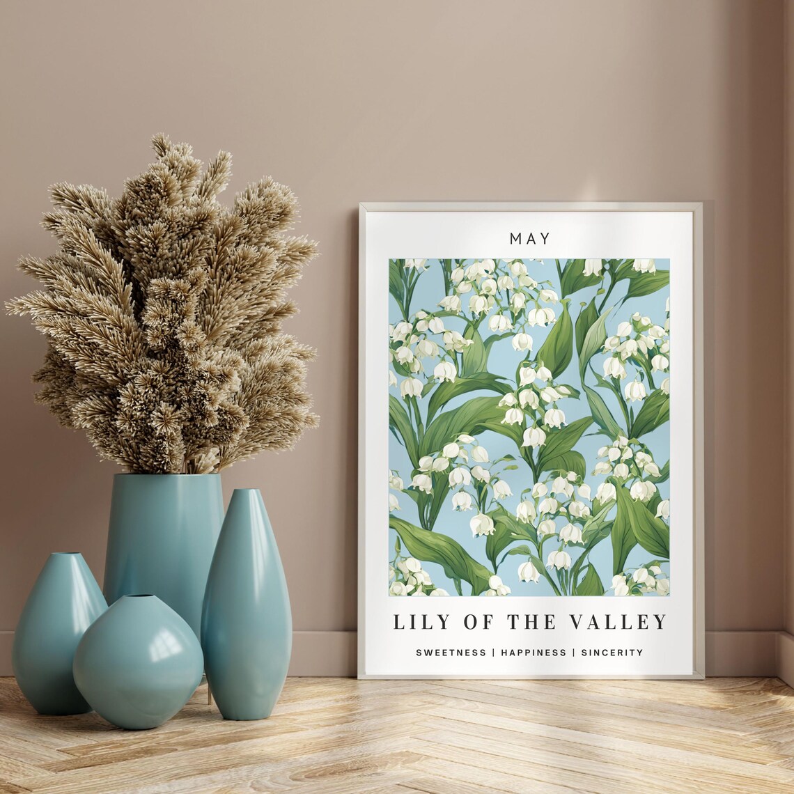 Lily Of The Valley May Birthday Gift Idea Poster - Image 3