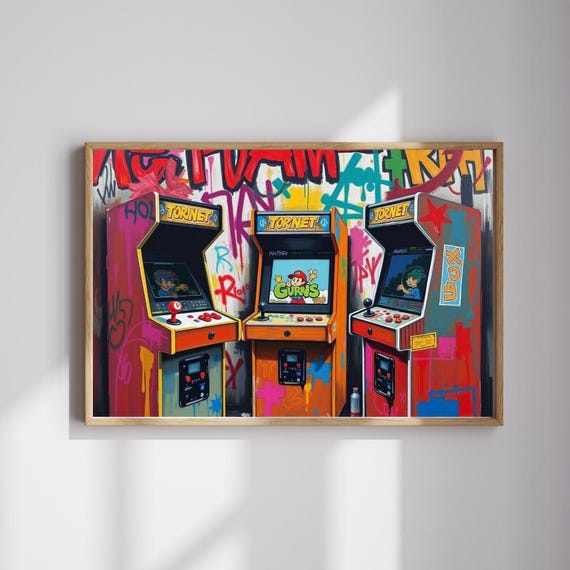 Arcade Nostalgia Puzzle Pop Art Retro Gaming For Adults