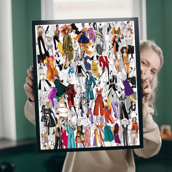 Fashion Illustration Collage Jigsaw Puzzle Artistic Creative Activity