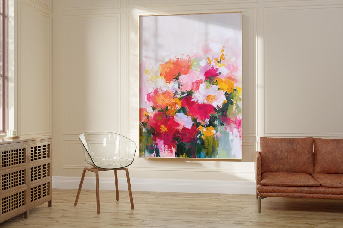 Botanical Flower Art, Minimalist Scandinavian Bloom - Image 2