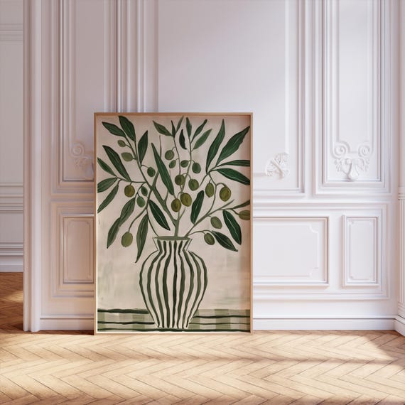 Scandinavian Flower Travel Poster