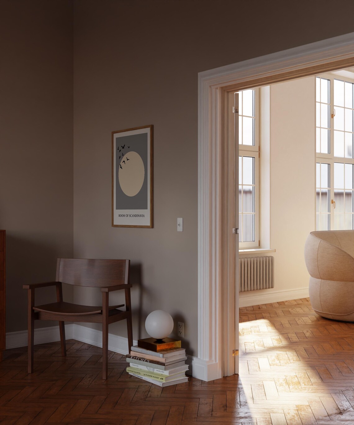 Japandi Wall Art, Minimalist Japanese Birds Art Print - Image 3