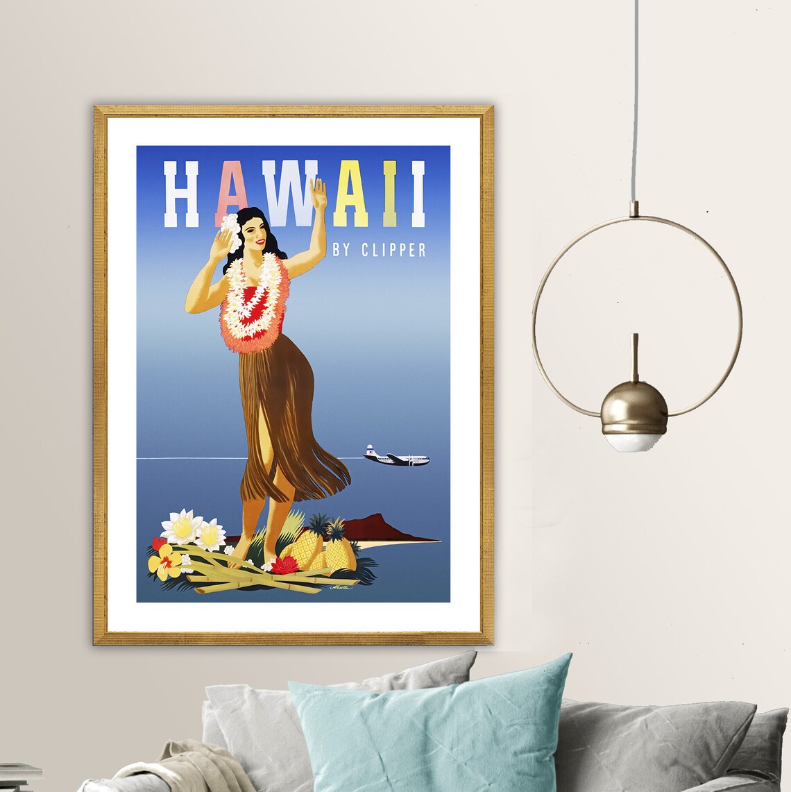 Hawaii Vintage Travel Poster Poster Paper Or Print Gift Idea Wall Decor - Image 2