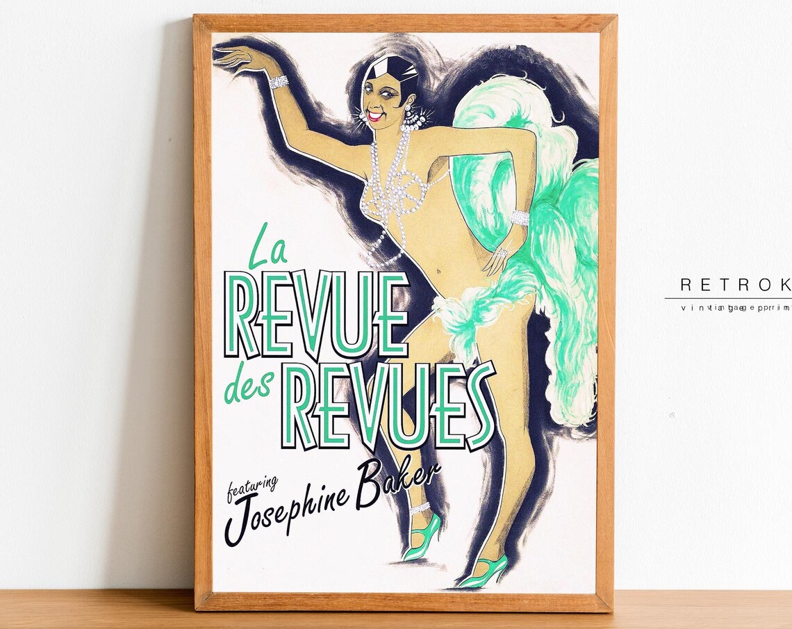Josephine Baker La Revue des Revues 1927 French Cabaret Movie Poster
