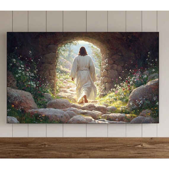 He Is Risen Empty Tomb Sunrise Resurrection Easter Christian Poster
