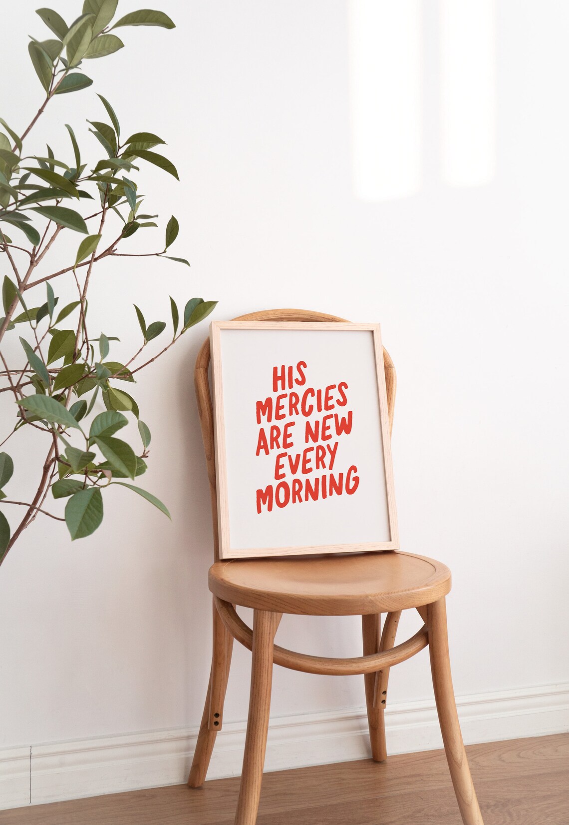 New Mercies Minimalist Christian Typography Art Print - Image 4