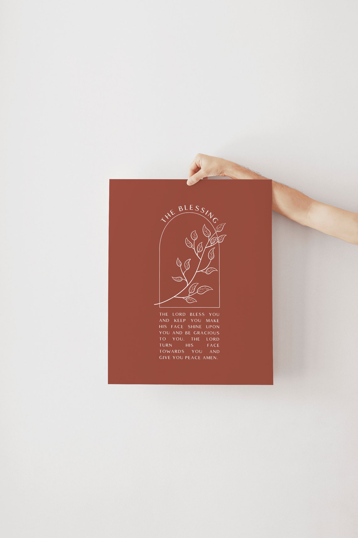 Numbers 24 The Blessing Scripture Art Worship Lyrics Aesthetic Christian Wall Art Wall Art - Image 3