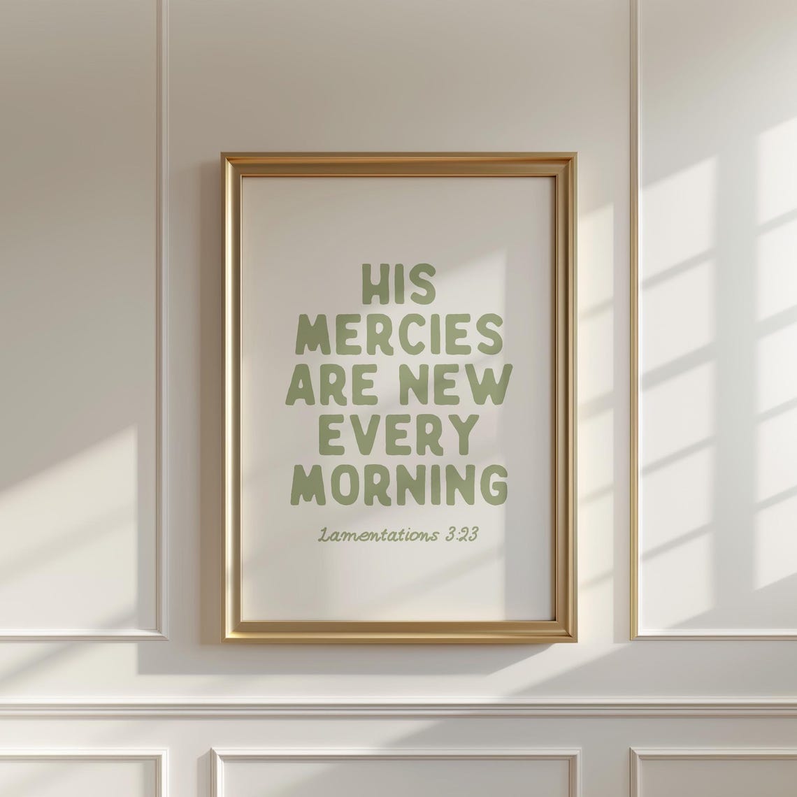Lamentations 3:23 His Mercies Are New Every Morning Quote Poster - Image 4