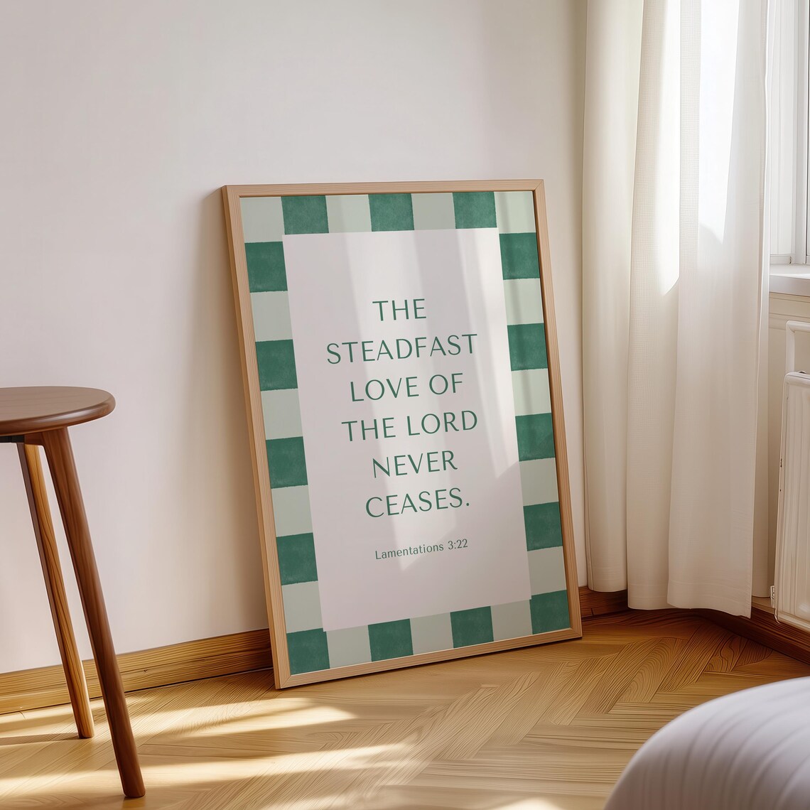 The Steadfast Love Of The Lord Never Ceases Lamentations 3 22 Verse Poster - Image 3