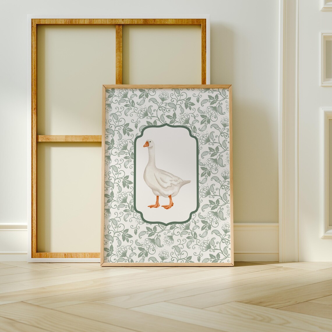 Vintage Cute Duck Print Nursery Wall Art Folklore Wall Art Cottagecore Wall Art Wall Art - Image 4