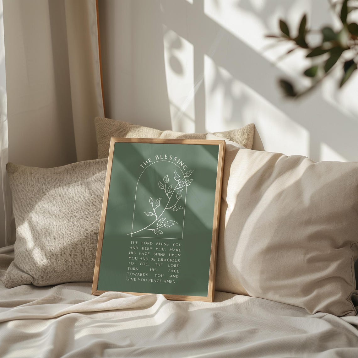 The Blessing Print Christian Wall Art Scripture Wall Art Gift Dorm Room Essentials Wall Art Trendy Apartment Housewarming Gift - Image 4