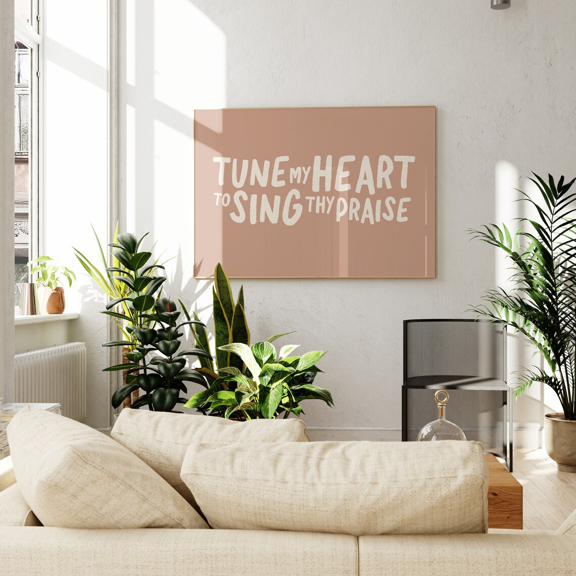 Come Thou Fount Minimalist Typography Scripture Art Print - Image 4