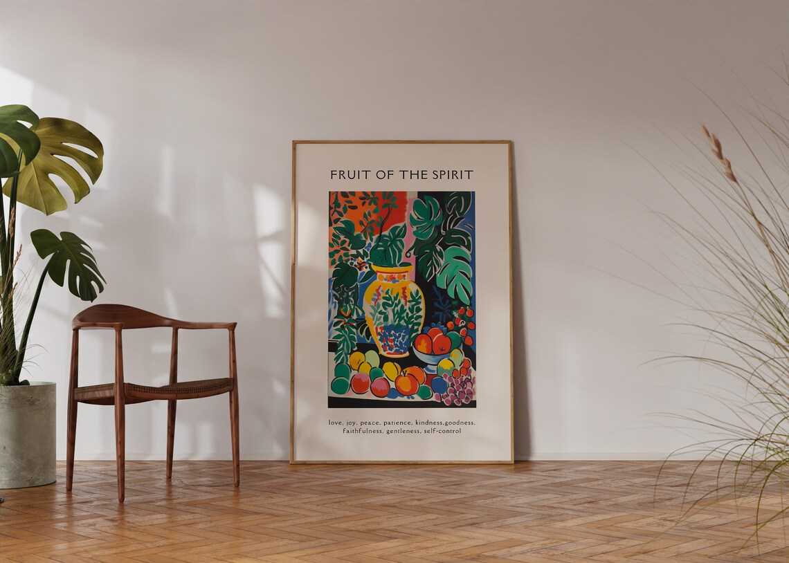 Fruit of the Spirit Matisse-Inspired Christian Art Print - Image 4