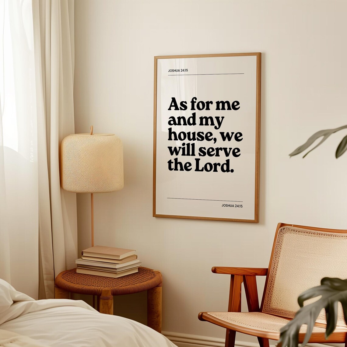 As For Me And My House We Will Serve the Lord Joshua 2415 Faith Poster - Image 4