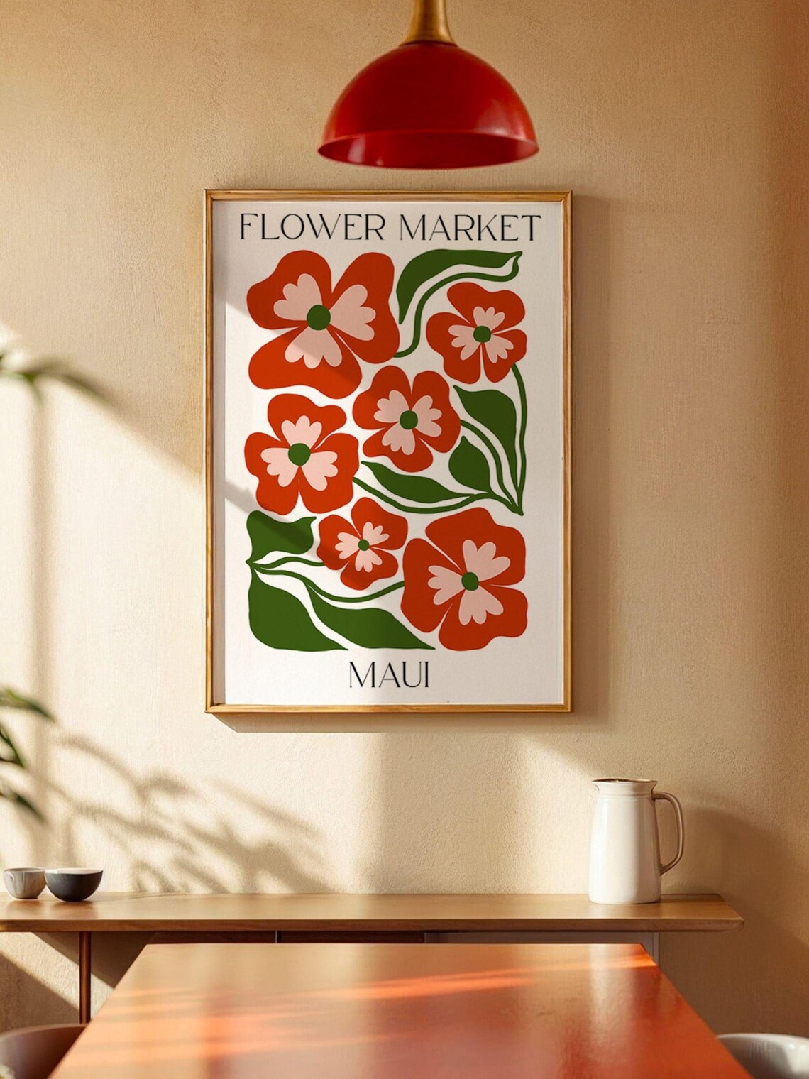 Maui Flower Market, Botanical Art Print - Image 2