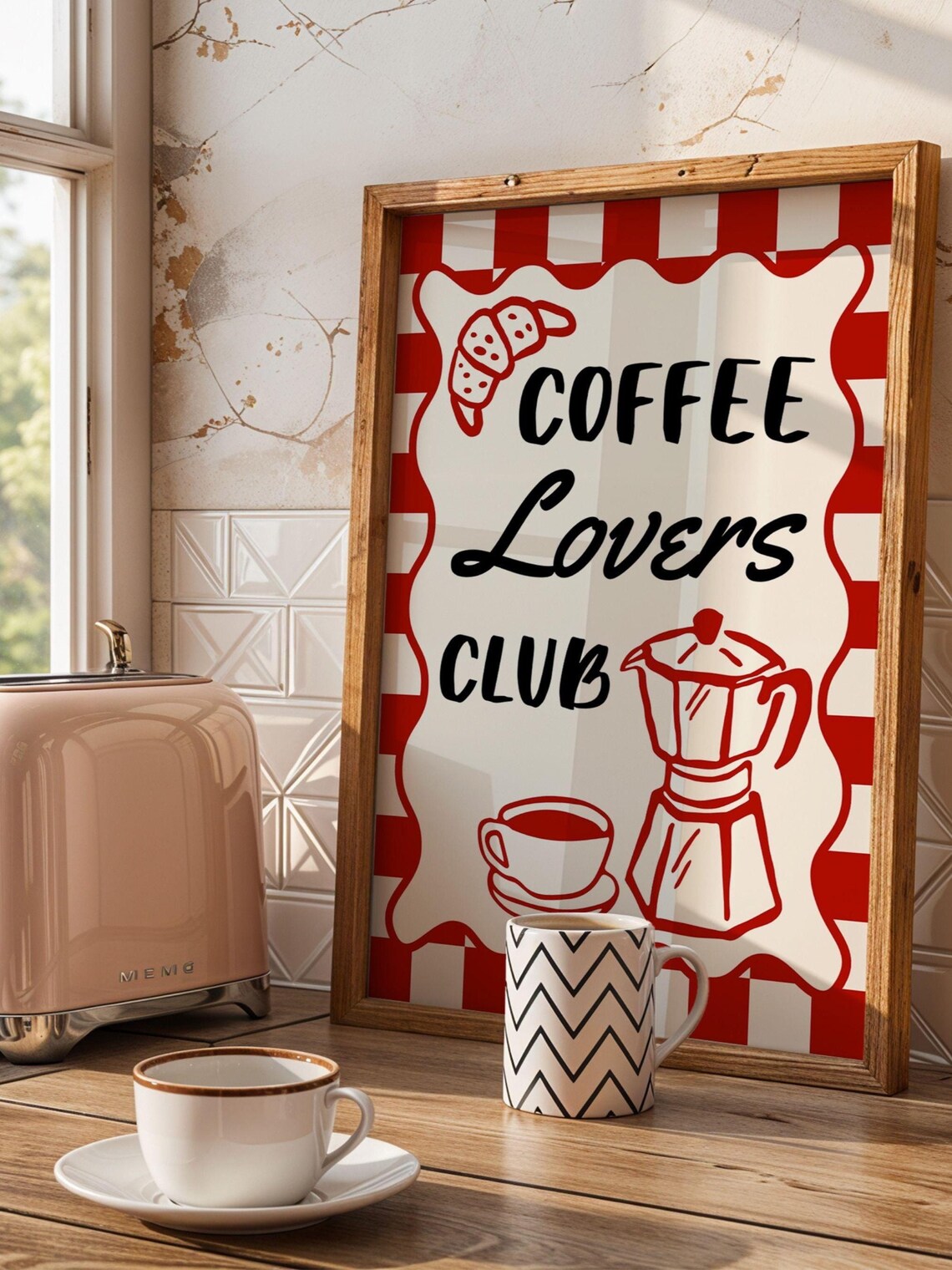 Coffee Bar Wall Art, Diner Style Kitchen Decor - Image 2