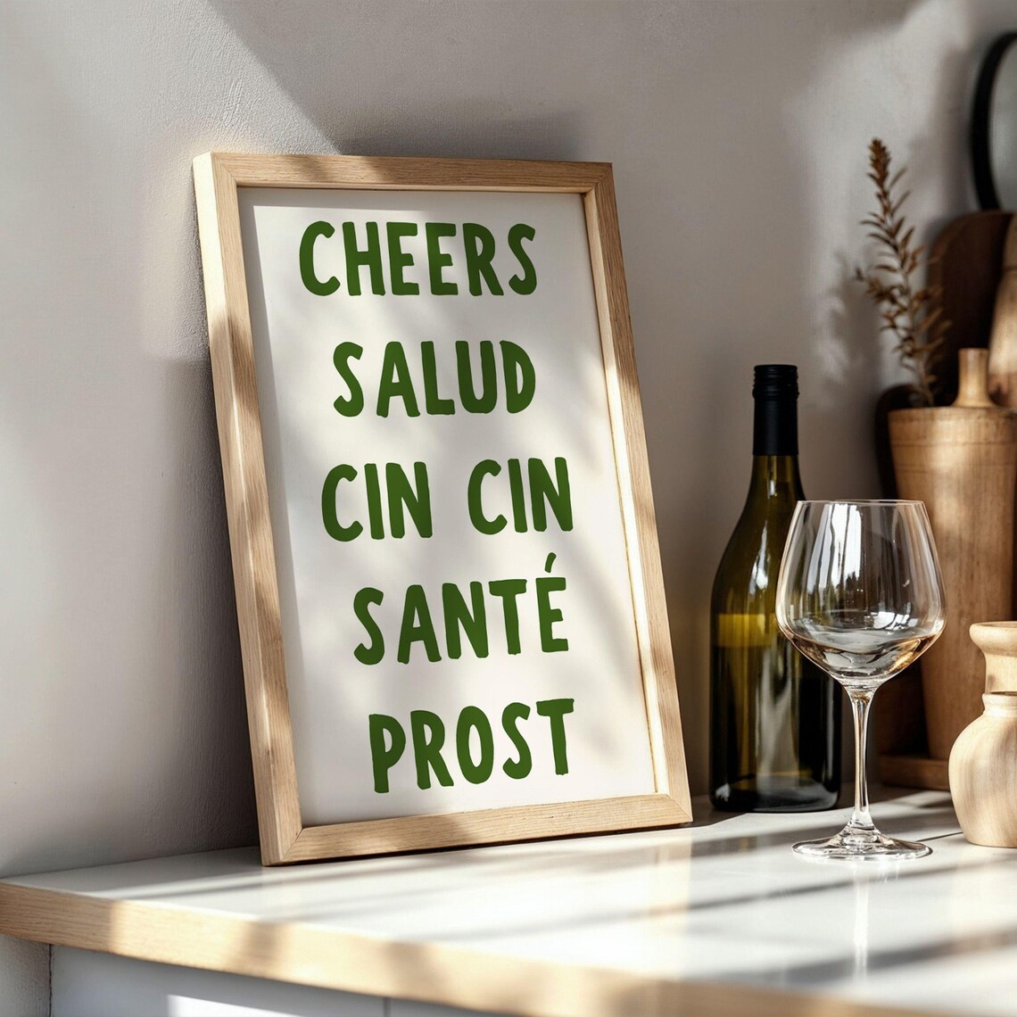 Cheers Print, Bar Decor Wall Art Print - Image 2