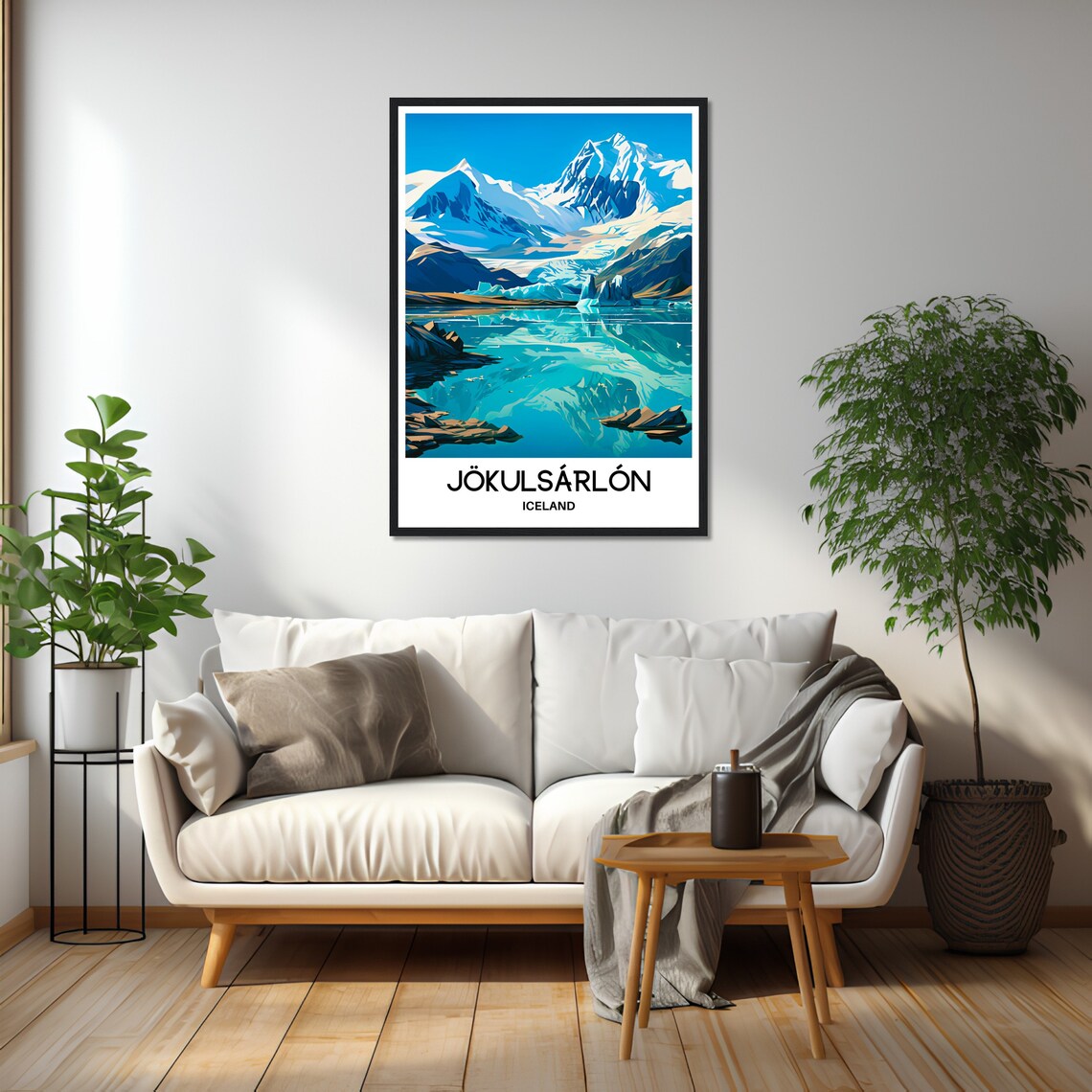Jokulsarlon Travel Poster, Iceland Landscape - Image 2