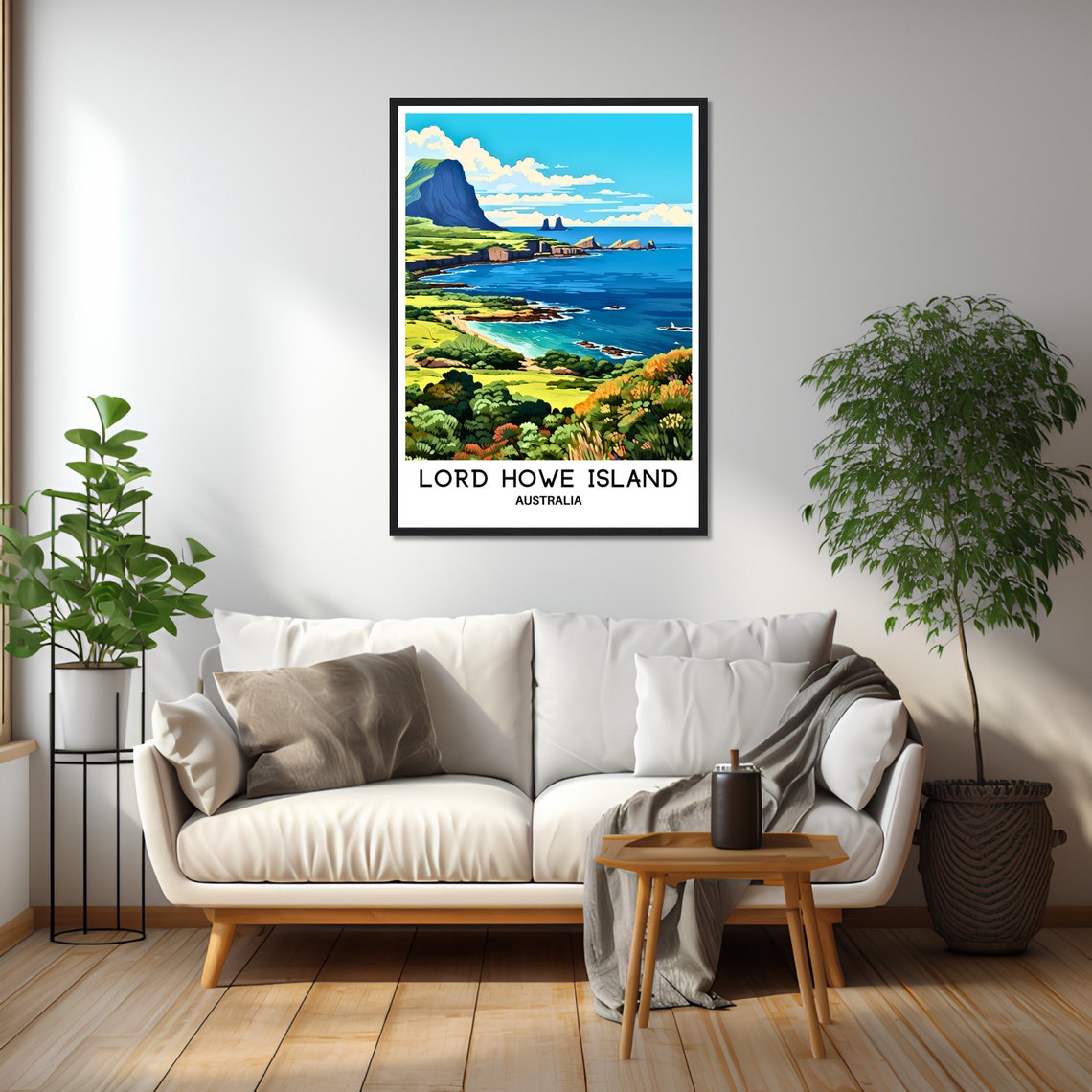 Lord Howe Island Australia Dramatic Coastal Cliffs Travel Poster - Image 2