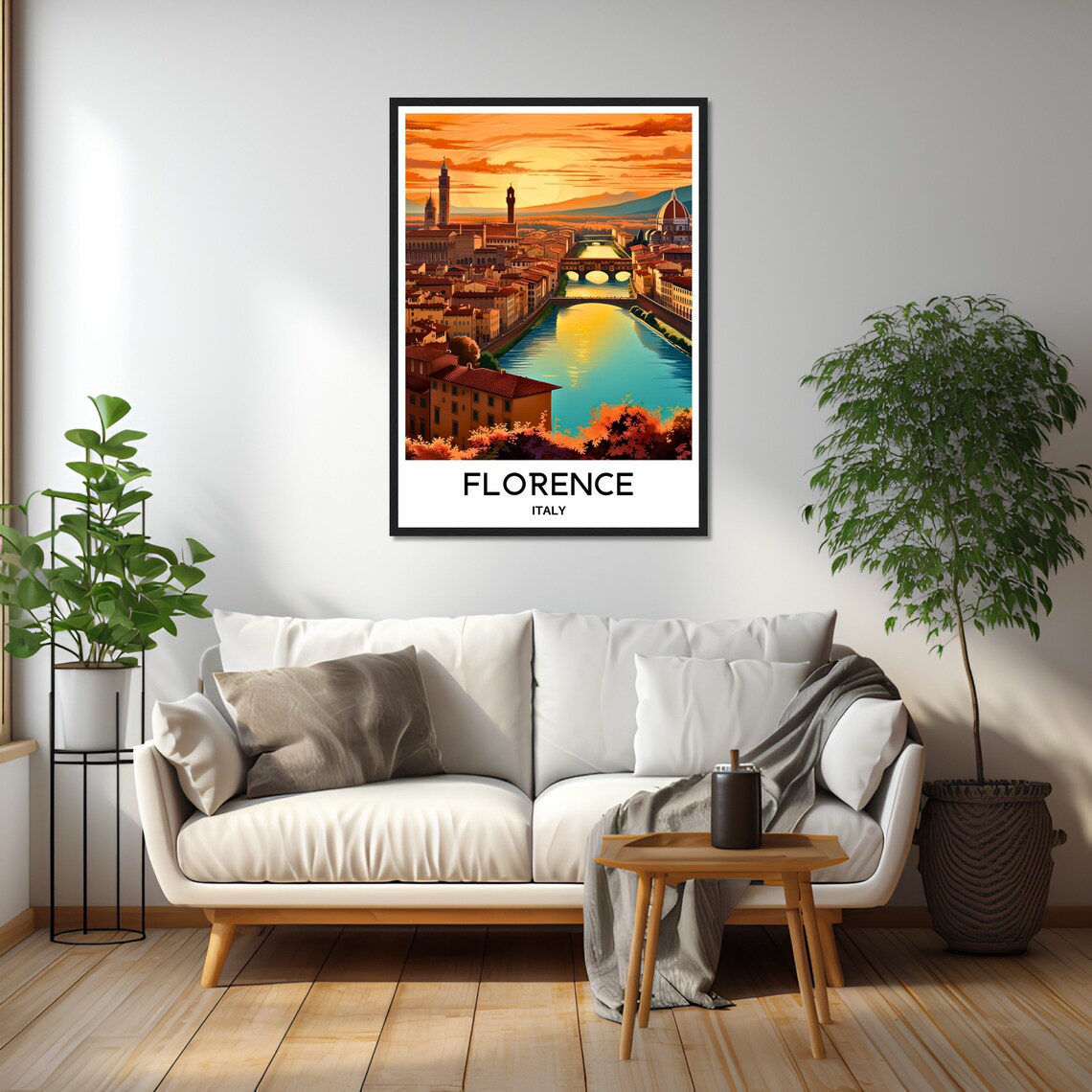 Florence Vintage Travel Poster, Italy Wall Art Print - Image 3