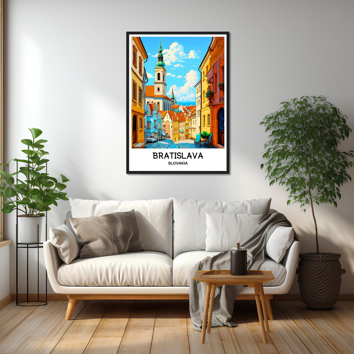 Bratislava Travel Poster, Slovakian City Illustration - Image 2