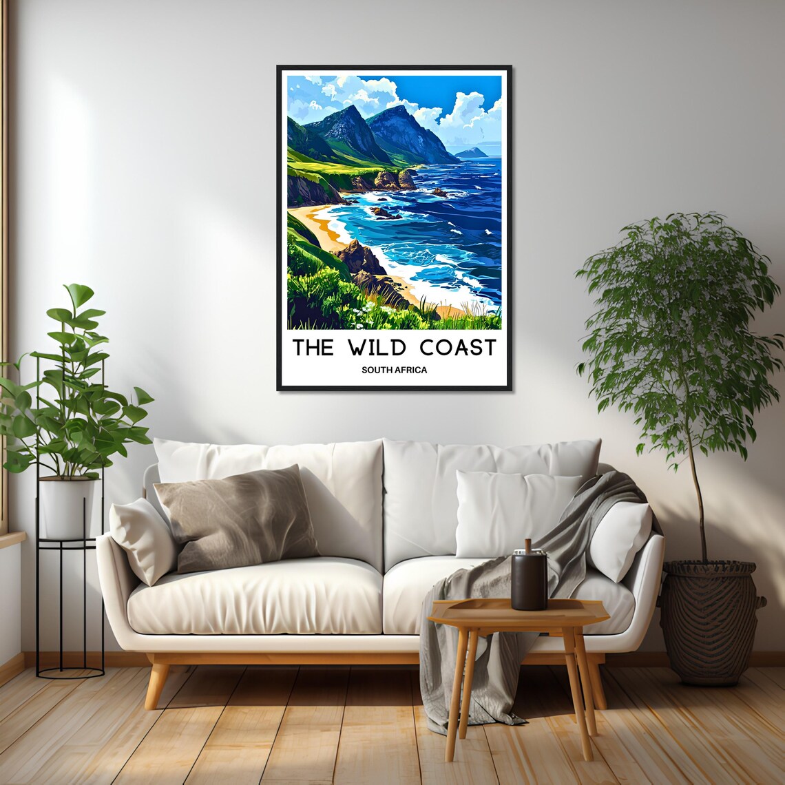 The Wild Coast South Africa Green Cliffs Peaks Ocean View Poster - Image 2