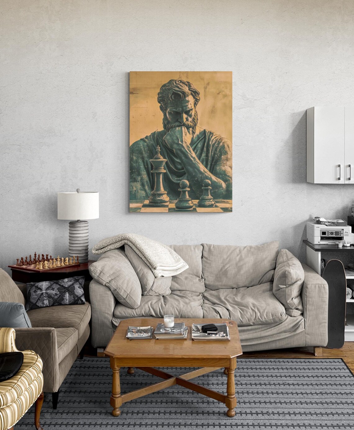 Vintage Chess Wall Art Print for Office or Home - Image 4