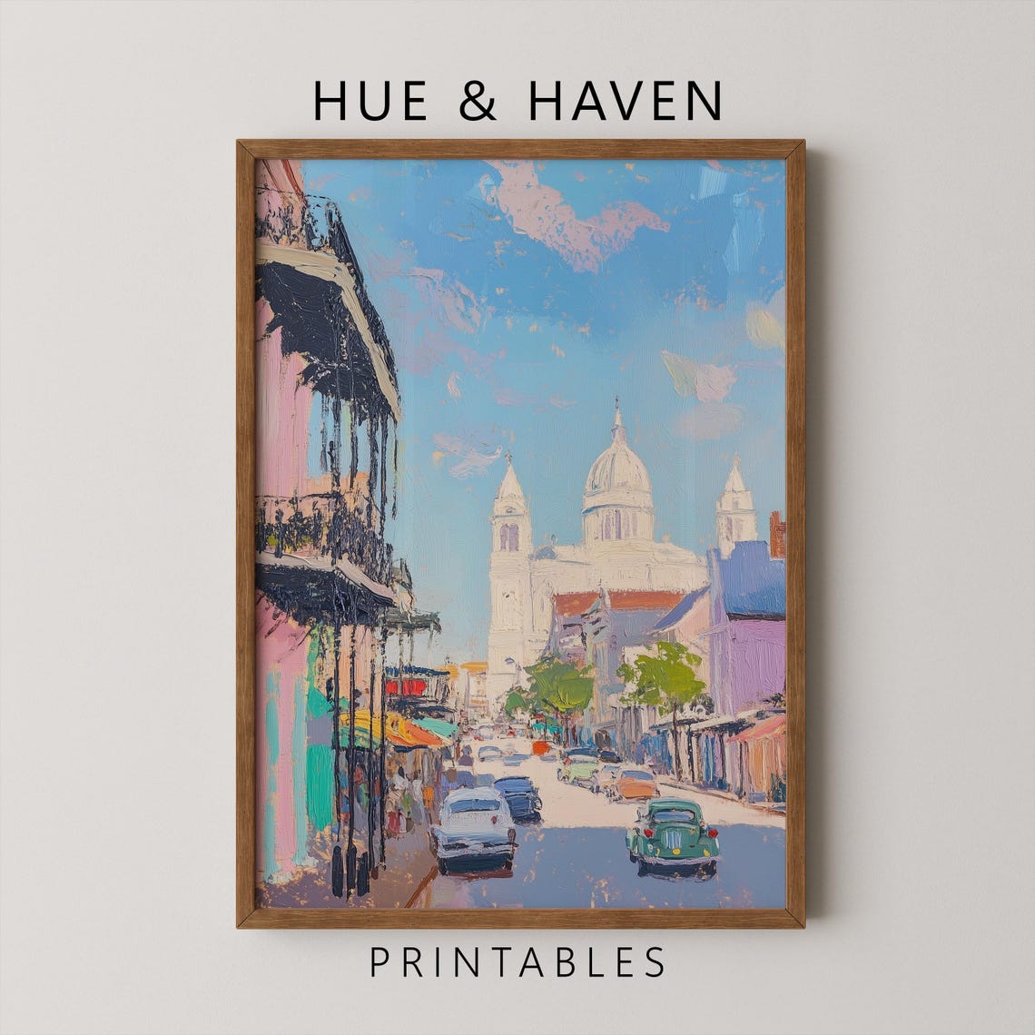 New Orleans Street Painting St. Louis Cathedral French Quarter Poster