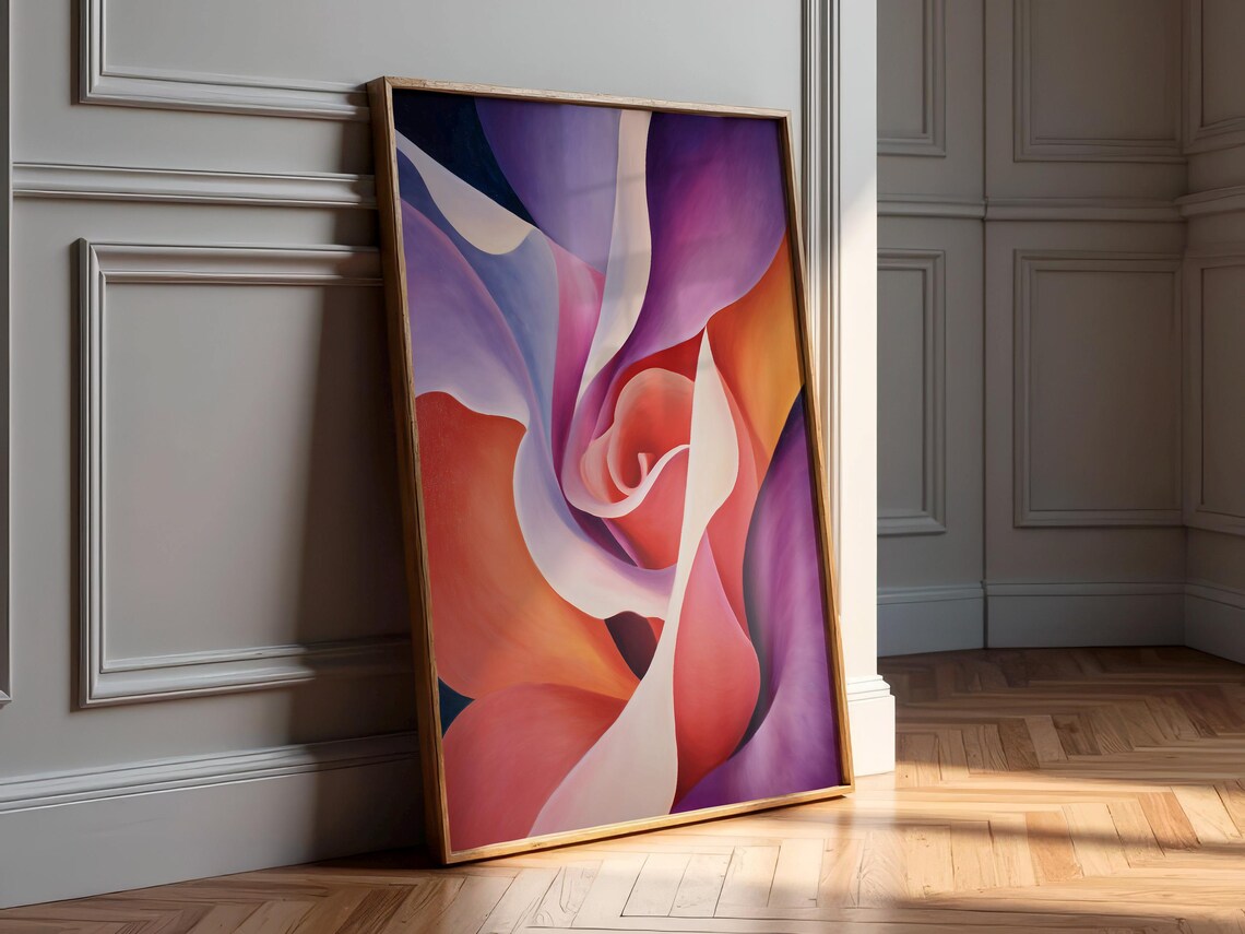 Georgia Okeeffe Painting Print Large Wall Art Abstract Botanical Poster