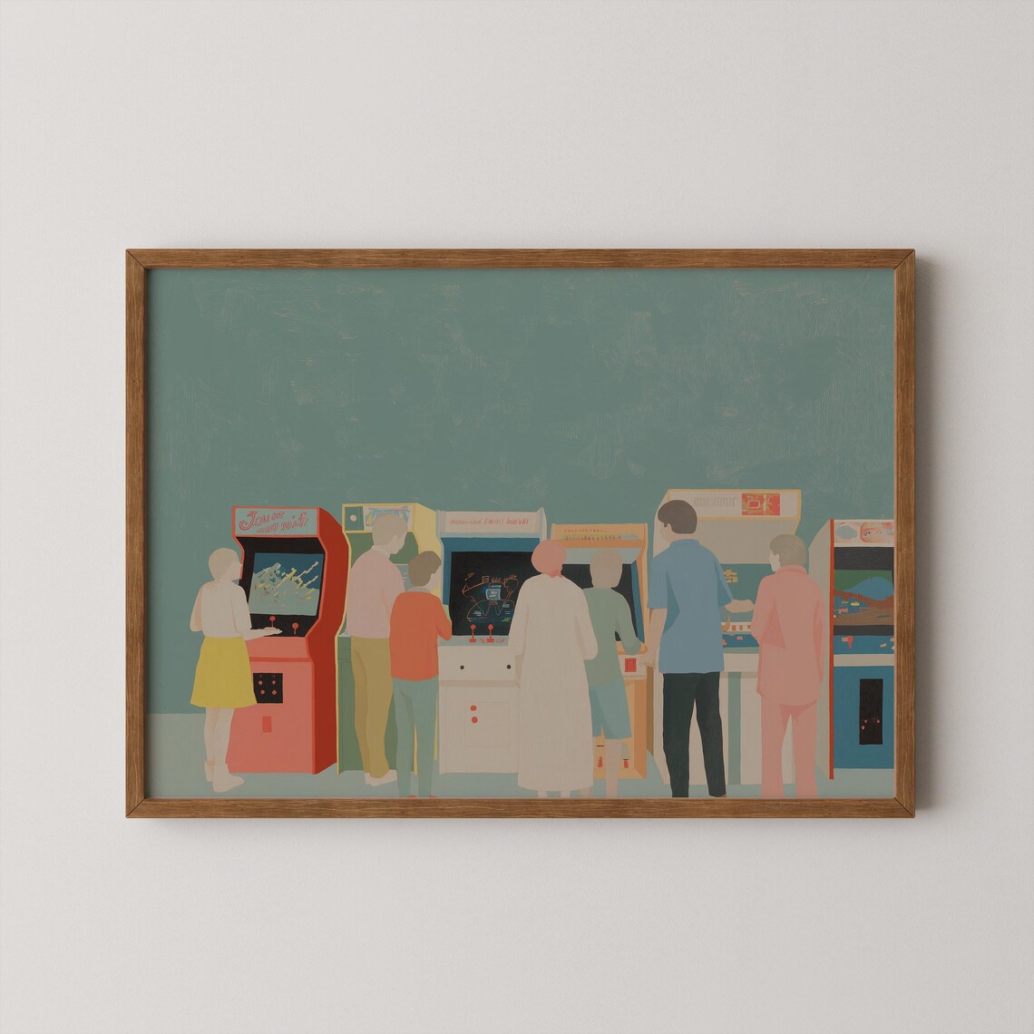 Arcade Video Game Decor, Whimsical Gaming Room Art Print