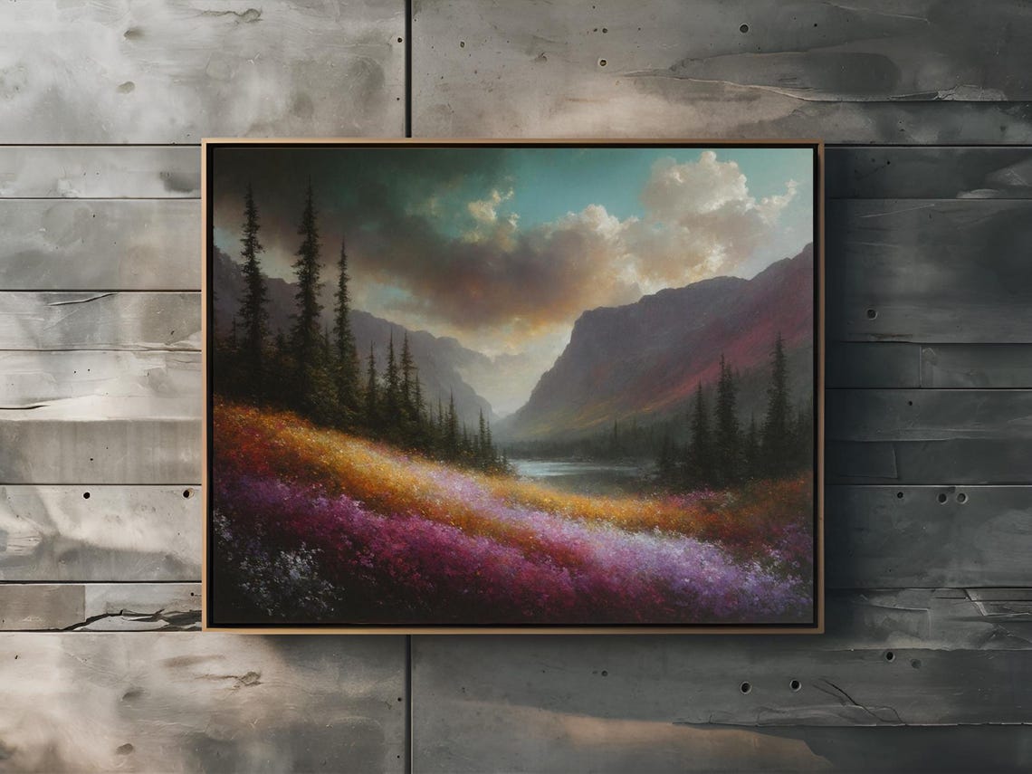 Mountain Meadow Nature Decor Wall Art Room - Image 3