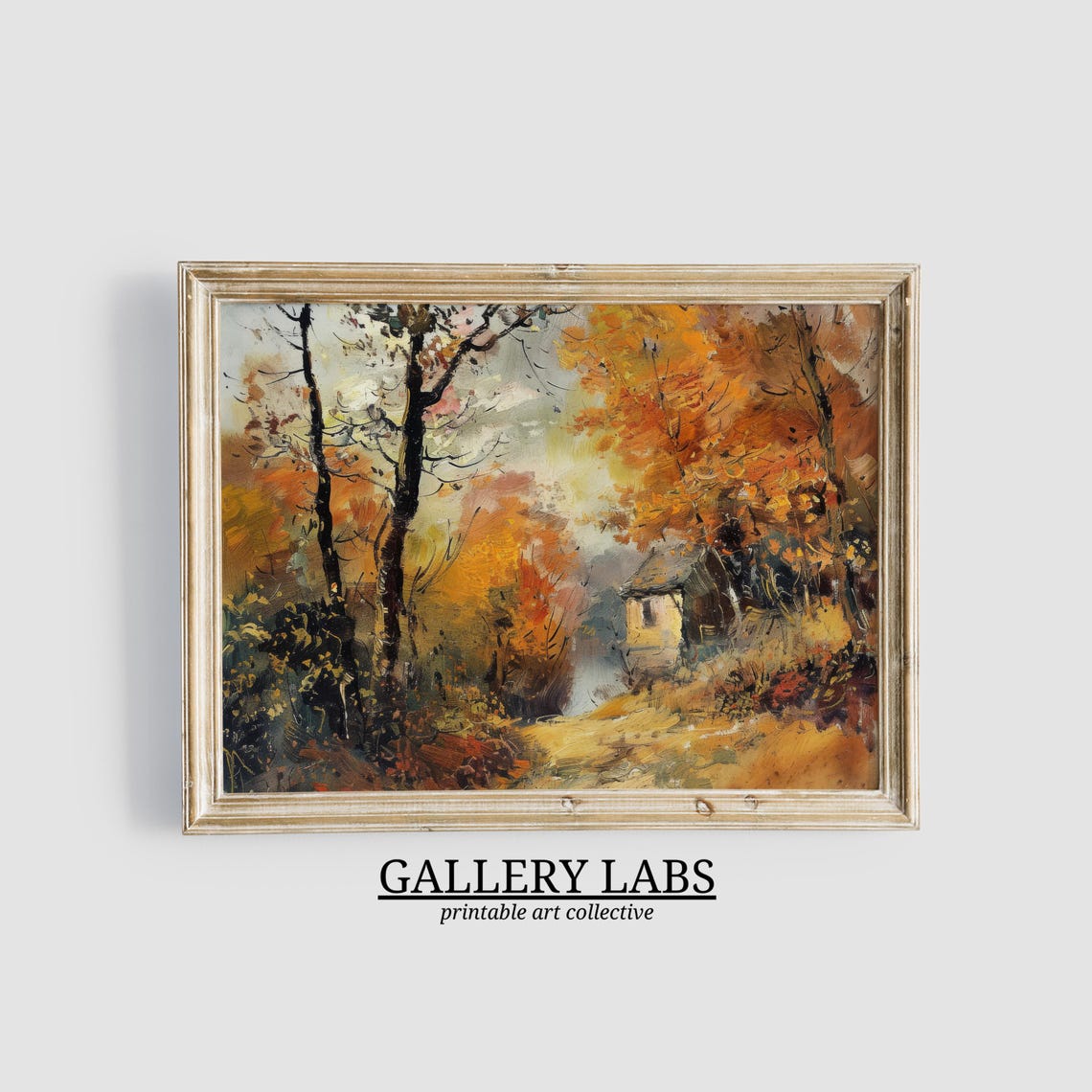 Forest Art Print, Fall Cabin Decor