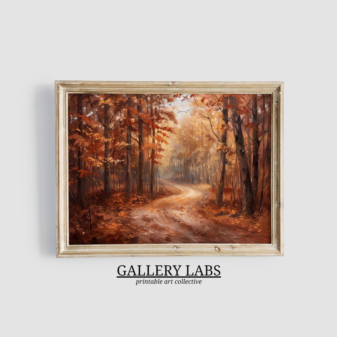 Moody Forest Art Print, Fall Cabin Decor