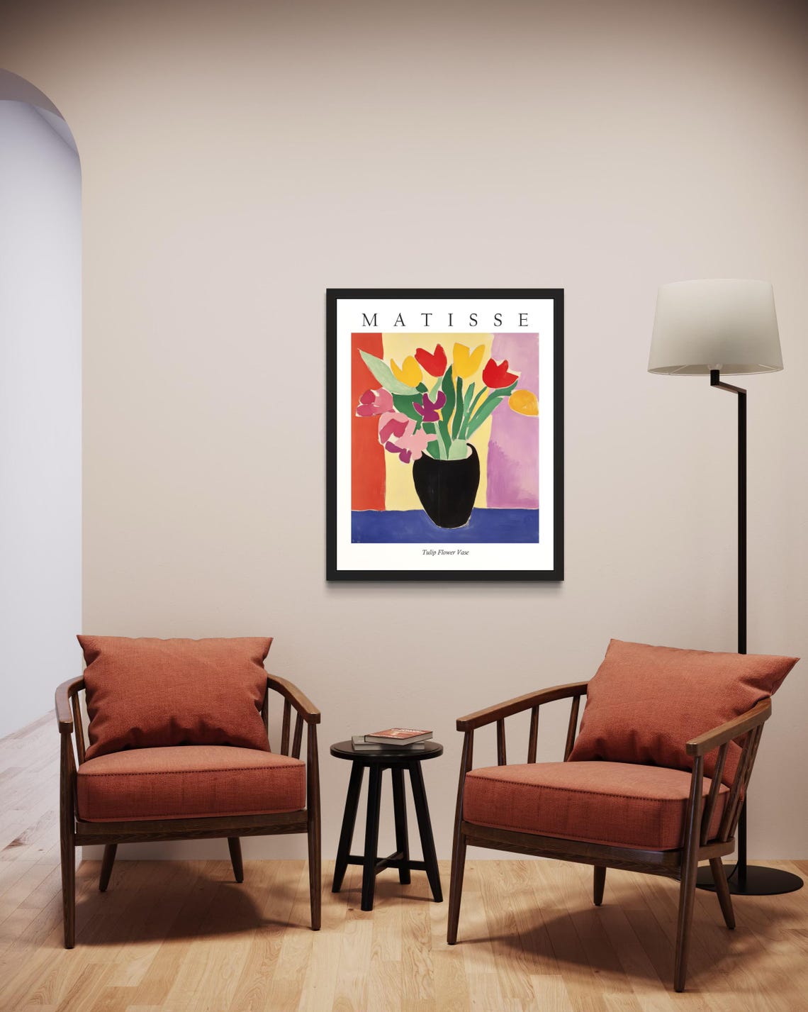 Matisse Style Tulip Flower Vase Bright Fauvist Still Life Poster - Image 2