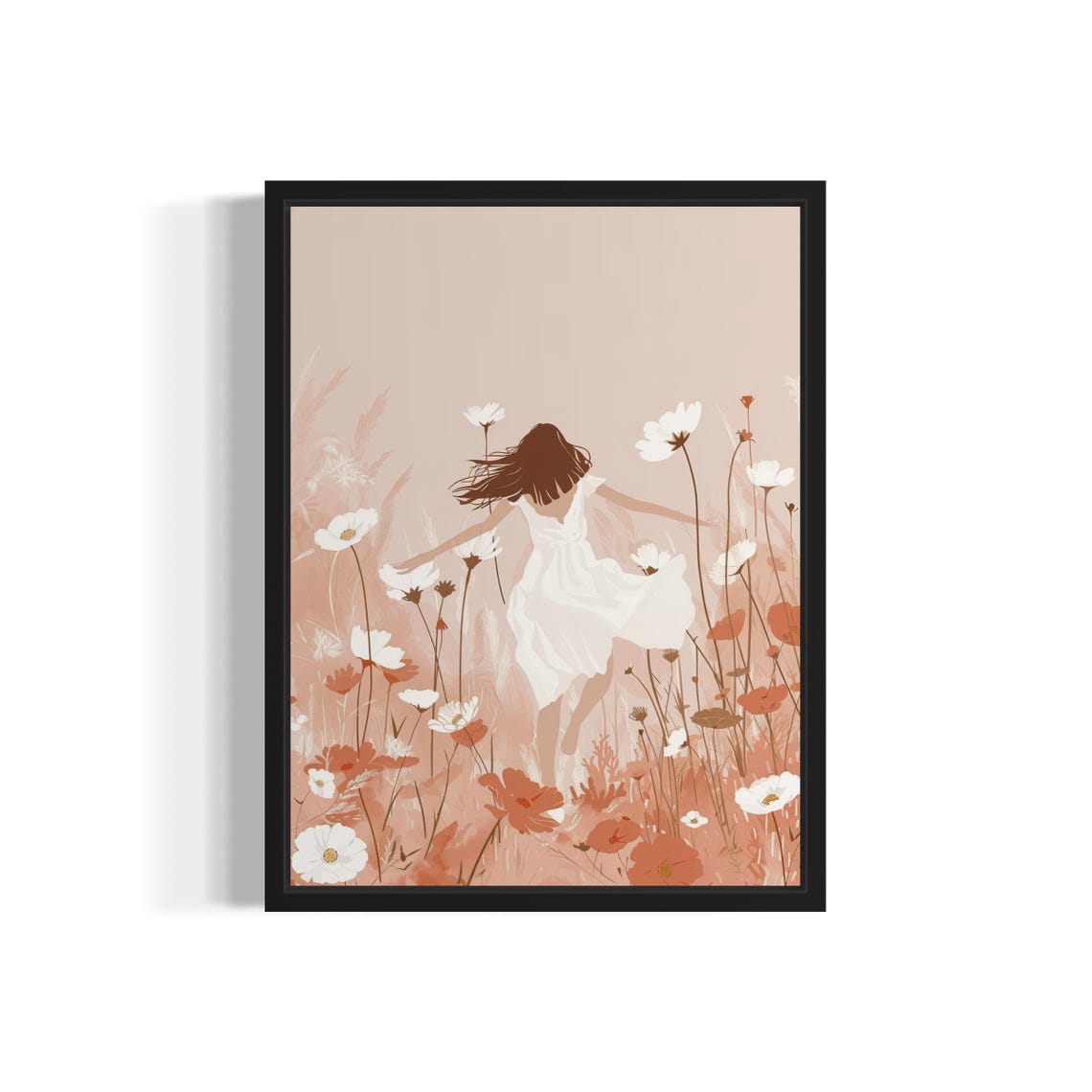 Female Dancing Boho Art Print