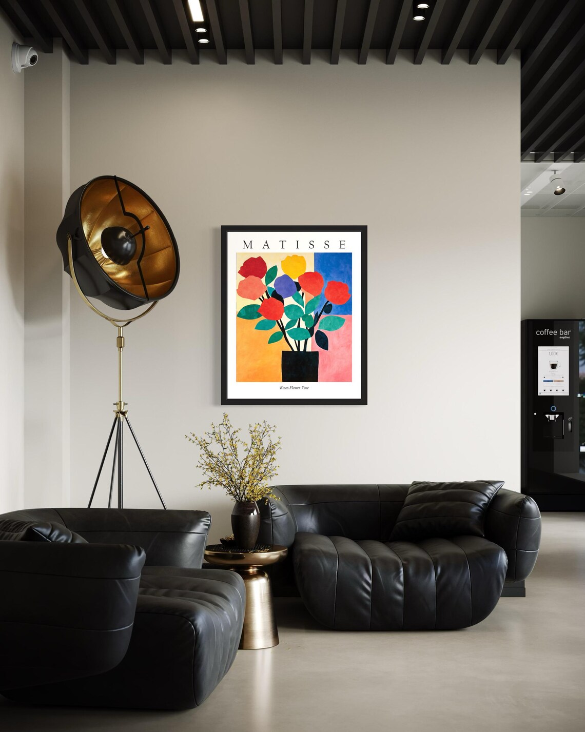 Matisse Style Roses Flower Vase Romantic Fauvist Still Life Poster - Image 2