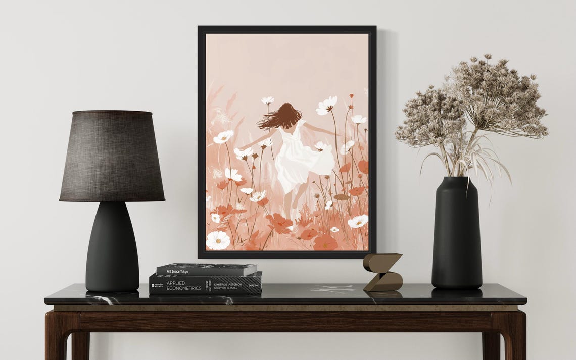Female Dancing Boho Art Print - Image 3
