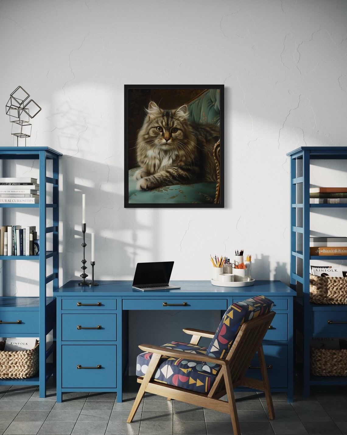 Siberian Cat Art Print, Original Paint Artwork - Image 4