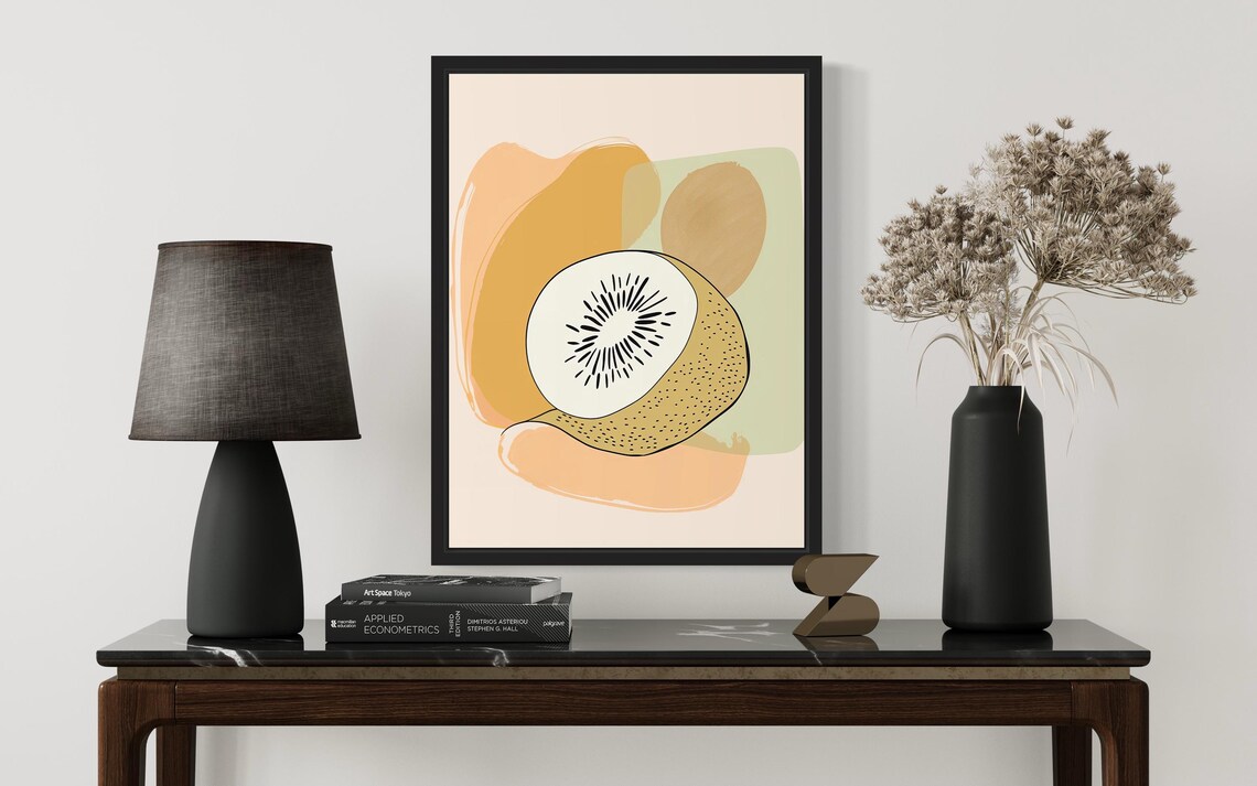 Grapes Food Art Print, Original Paint Artwork - Image 3