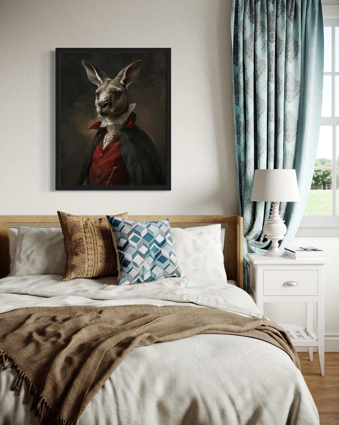 Dignified Kangaroo Vampire Aristocrat Victorian Gothic Portrait Poster - Image 4