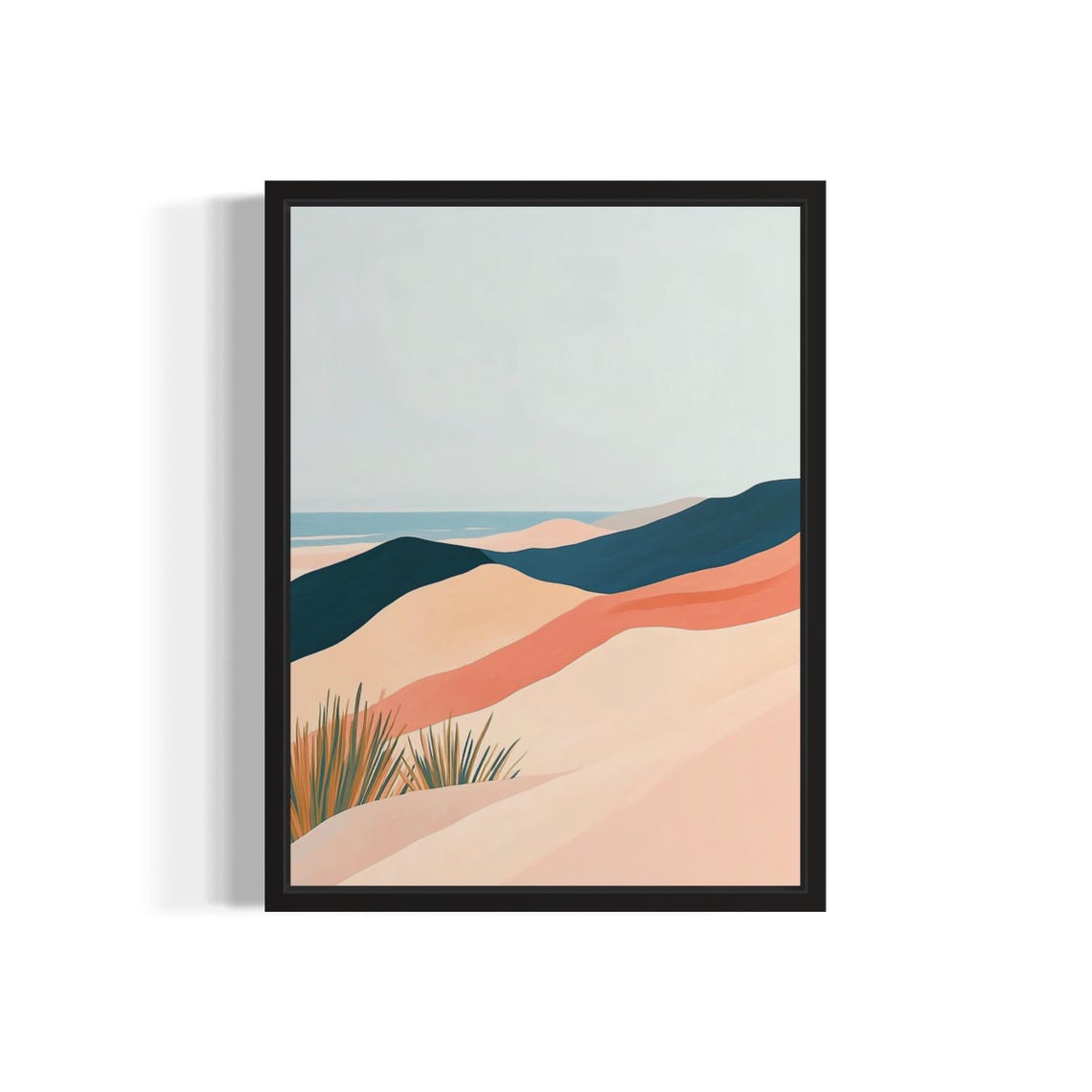 Beach Dunes Abstract Boho Poster Print